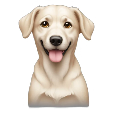 Chien amour avec mamie sticker