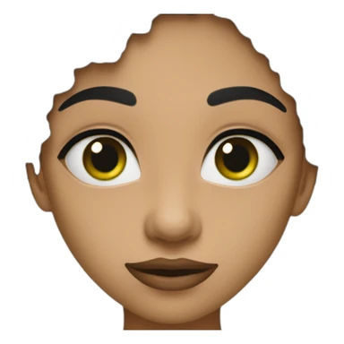 une fille noir qui a les yeux verts qui rigole sticker