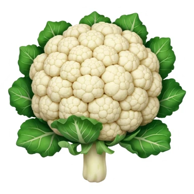 White cauliflower sticker