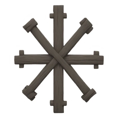 flipped cross sticker
