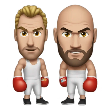 Tyson fury contre ngannour sticker