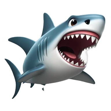 shark laughing sticker