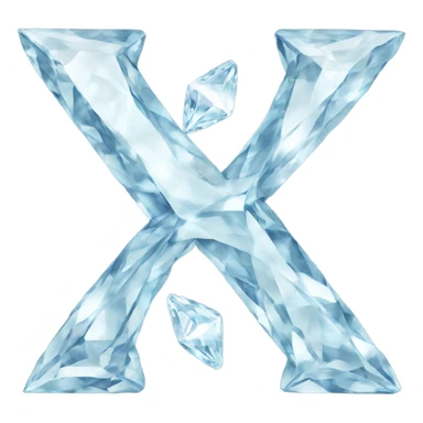diamond letter K sticker