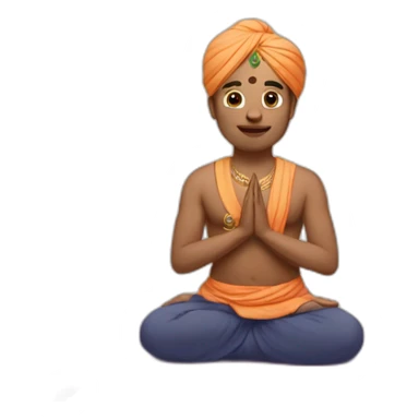 Namaste wala sticker