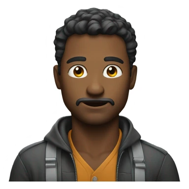 Man with a boom sticker