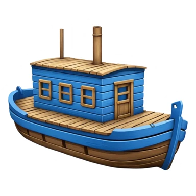 Blue barge images  sticker