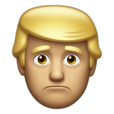 sad old donald trump sticker