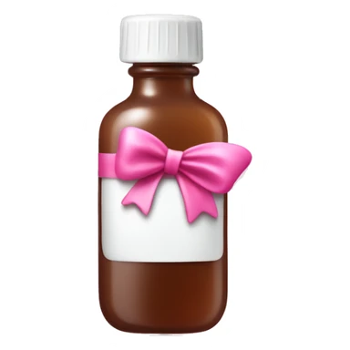 Ordinary serum with a tiny pink bow on it  sticker