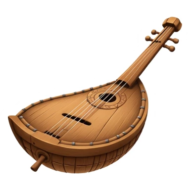 ancient Viking musical instrument sticker