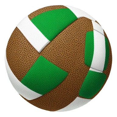 GREEN AND WHITE FOOTBALL BALL sticker