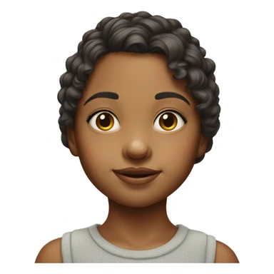 realistic portrait of a girl sticker