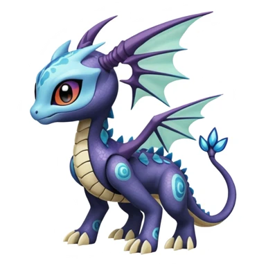 Meloetta-Dialga-Spyro-Toothless-Stitch-Pokémon-Fakémon-creature-hybrid sticker