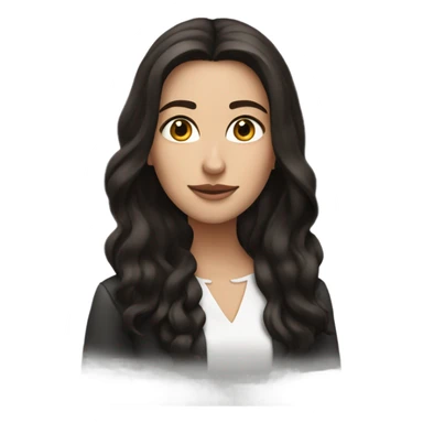 Brunette with Dálmata  sticker