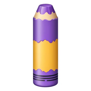 Fat purple crayon  sticker