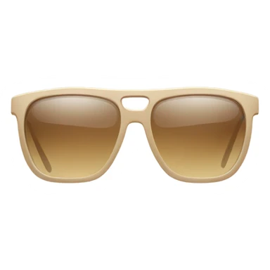 Beige-rimmed sunglasses sticker