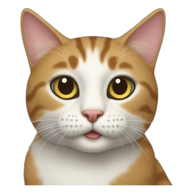 cat with a Hun sticker