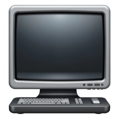 Minimal emoji icon of a modern metallic studio monitor, front view, detailed geometry, dark metallic body, subtle highlights, isolated sticker