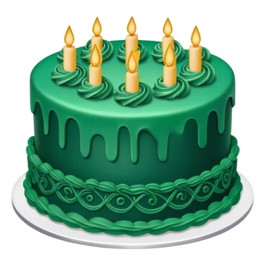 dark emerald cake sticker