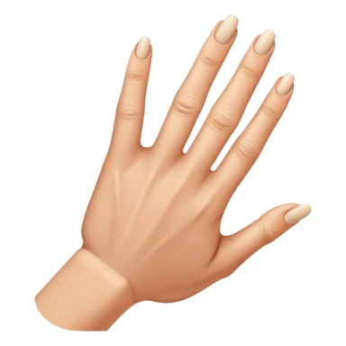 A hand that has its ring finger down  sticker