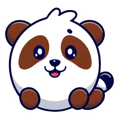 Cute chocolate biscuit with panda face design on top, filled with chocolate inside, like Hello Panda cookie sticker