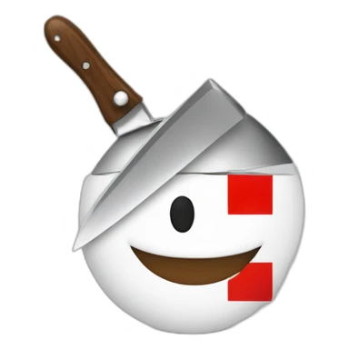 Croatia with a knife sticker