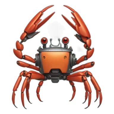 Robot crabe sticker