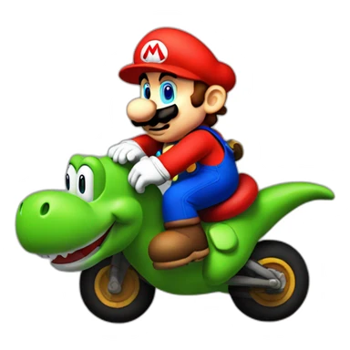 Mario's Riding Yoshi sticker