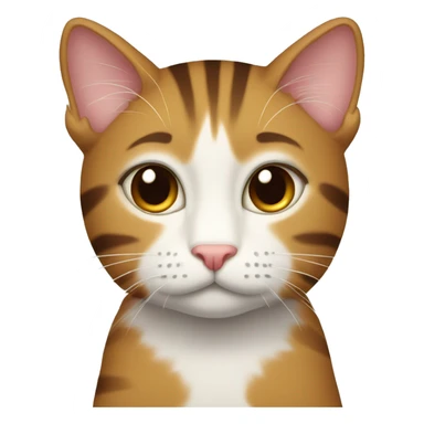 Eine braune gestreifte Katze  sticker