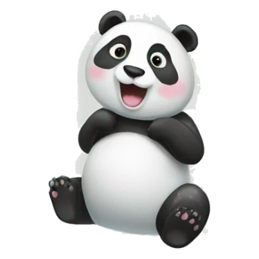 panda in the shower sticker