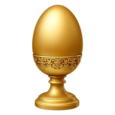 golden egg on a gold pedestal sticker
