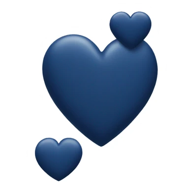 Navy blue heart  sticker