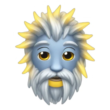 god white rays sticker