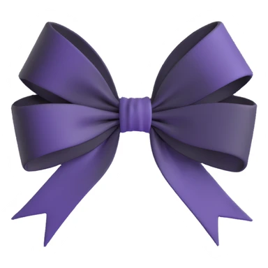 Black gothic bow effect sticker