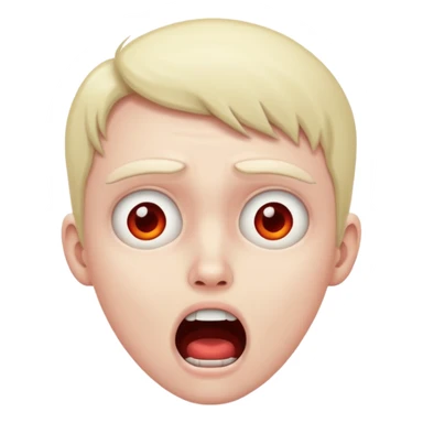 insanely scared  sticker