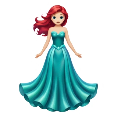 Ariel’s dress sticker