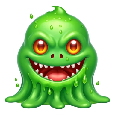 Slime monster. scary sinister. slime attacks sticker