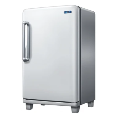 A fridge with arms and legs sticker