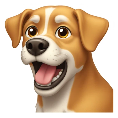 animated barking dog sticker