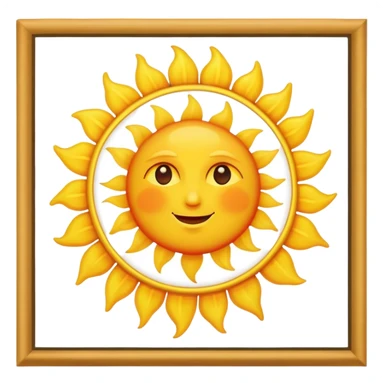 The sun is shining outside the window sticker