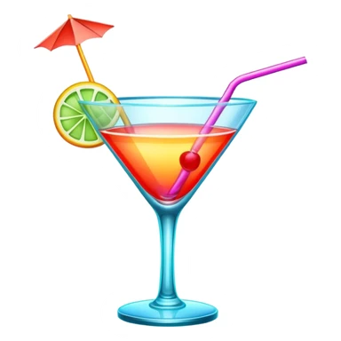 Neon sinboard coctail sticker
