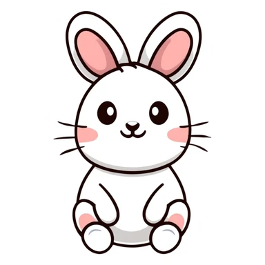 cartoon bunny rabbit sticker
