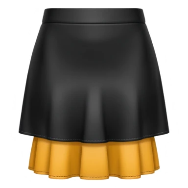 plain isolated black mini skirt sticker