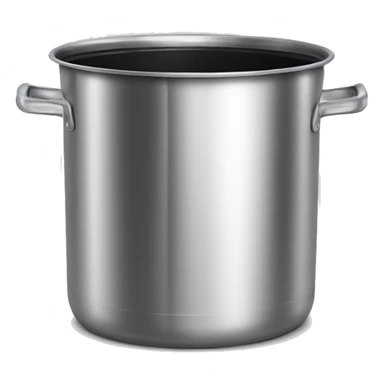 Stainless steel pot with black lateral handlers, tamales inside sticker