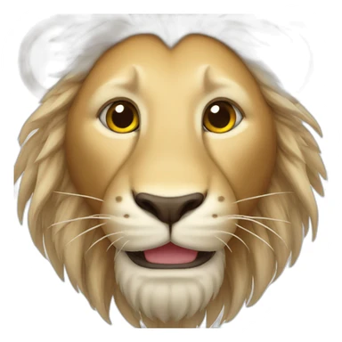 Happy lion sticker