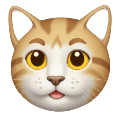 Un gato enojado por el calor sticker