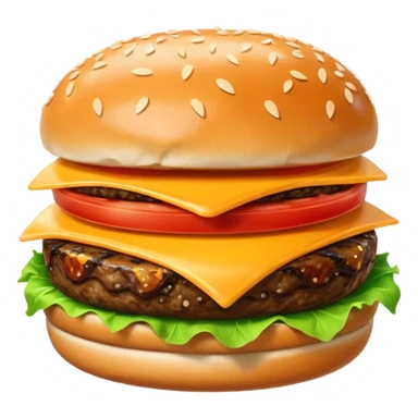 Hamburger sticker
