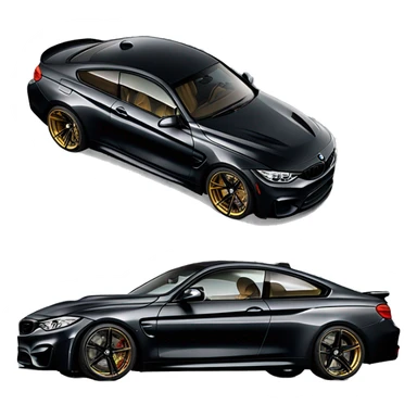 2024 g82 black BMW m4 lowered  sticker
