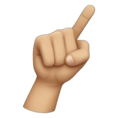 finger guns oh no sticker