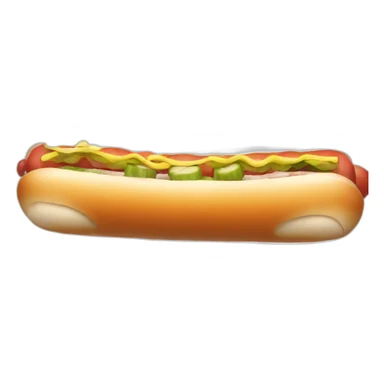 Hot dog sushi sticker