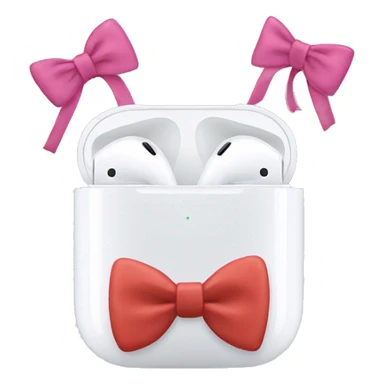 AirPods with bows  sticker